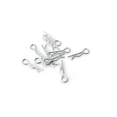 Clips carrozzeria piccole silver 10pz